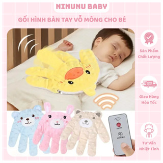 Gối Hình Bàn Tay Vỗ Mông Ru Ngủ Cho Bé – Gối Vỗ Mông Hình Thú Đáng Yêu, Chất Liệu Mềm Mại, An Toàn Cho Trẻ Sơ Sinh