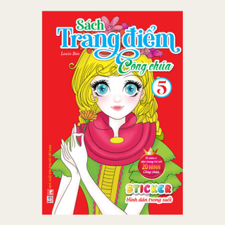 Sách Trang điểm công chúa tập  5 (Tô màu + Sticker trong suốt) (VT)