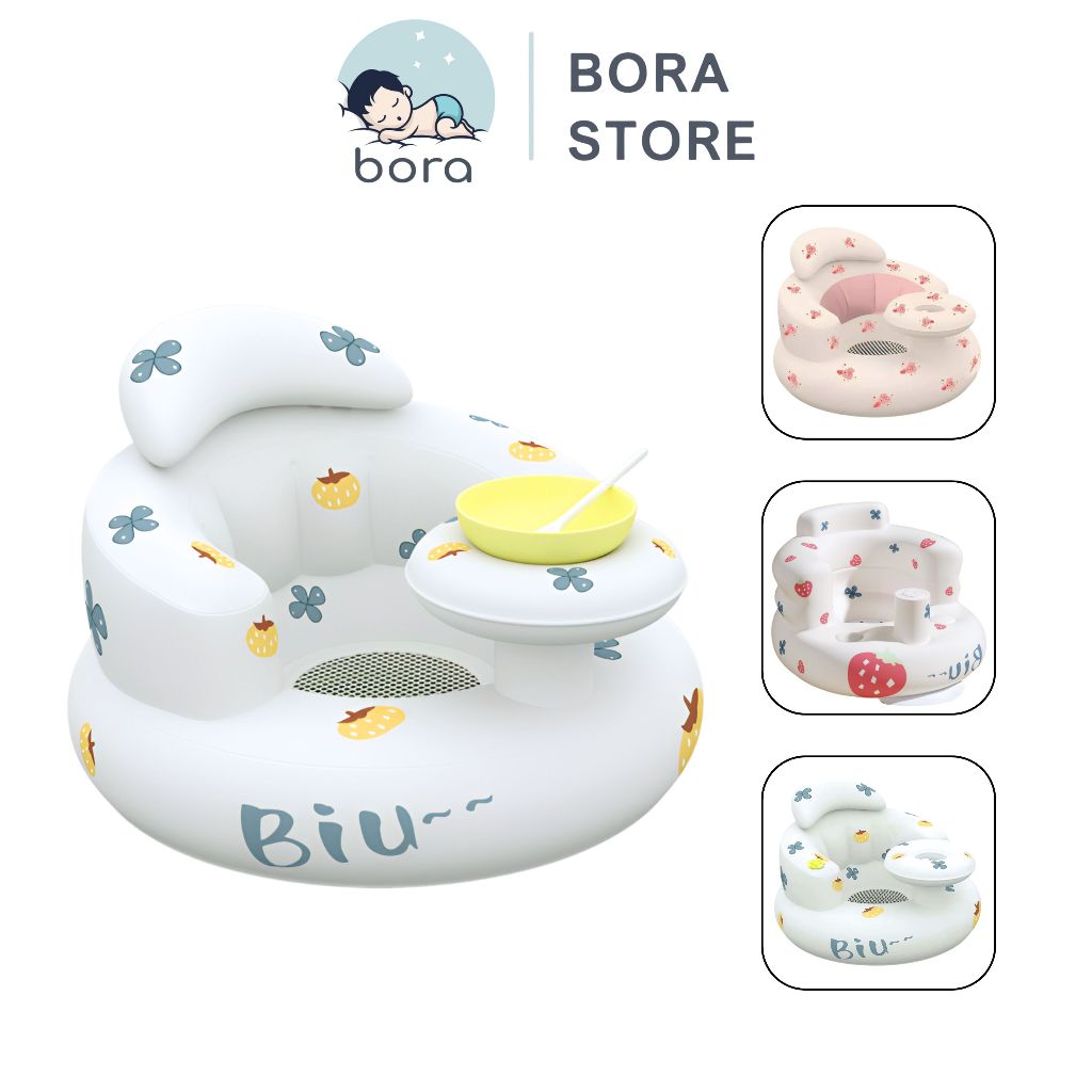 Ghế hơi tập ngồi cho bé cao cấp phong cách Hàn Quốc, phù hợp cho bé từ 4 tháng tuổi