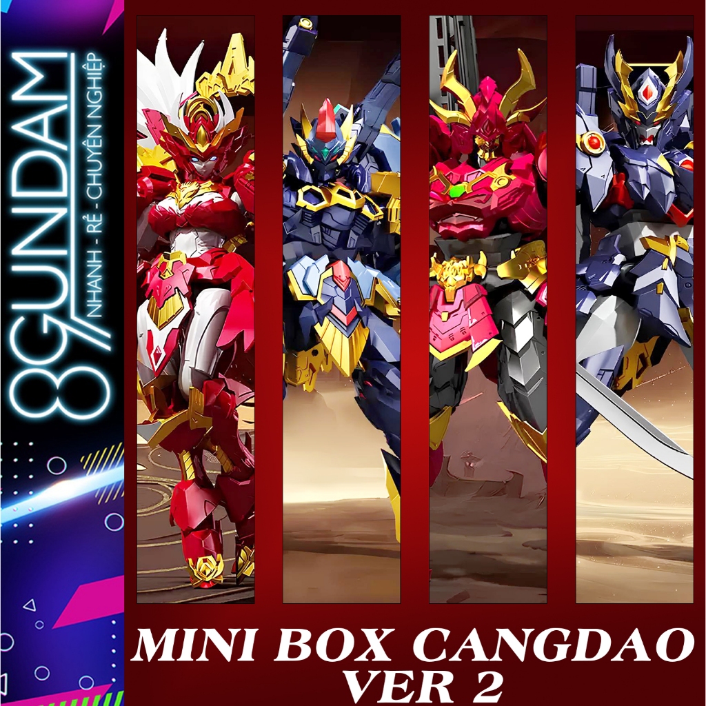[CÓ SẴN] Mô Hình Lắp Ráp Set 4 𝐌𝐢𝐧𝐢 𝐁𝐨𝐱 𝐂𝐚𝐧𝐠𝐃𝐚𝐨 𝐕𝐞𝐫. 𝟐 (tặng kèm base)