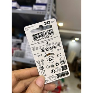 Vỉ 6 viên pin máy trợ thính PR41 NEXcell