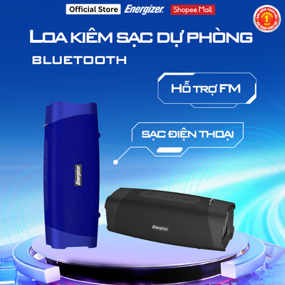 Loa Bluetooth Kiêm Sạc Dự Phòng Energizer BTS105- Chính Hãng, Tích Hợp Sạc Dự Phòng Bảo Hành 2 Năm 1 Đổi 1