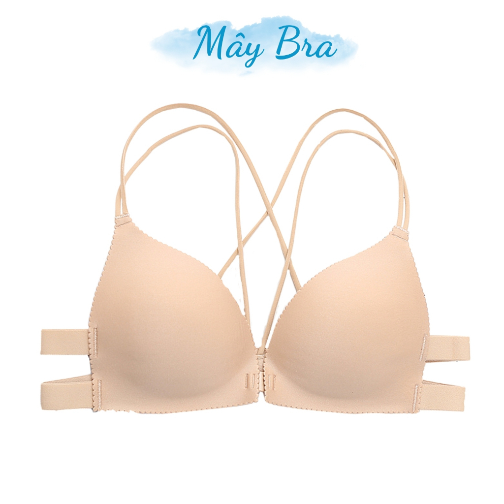 Áo Ngực Đúc Su Bàn Tay Cài Trước Nâng Ngực Tạo Khe 2 Dây MÂY BRA A810
