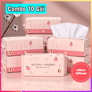  Combo 10 Khăn lau mặt khô aninerry 500 miếng dạng rút mềm thấm nước tốt 