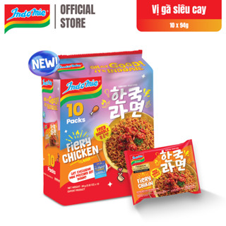 Mì Indomie Vị Gà Siêu Cay Hàn Quốc 94g x Lốc 10 Gói