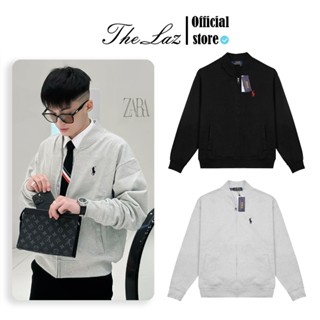 Áo Khoác Bomber Thêu Logo Ngựa Basic - Áo Bomber Nam Nữ, Vải Nỉ Chân Cua Dày Mịn THELAZ