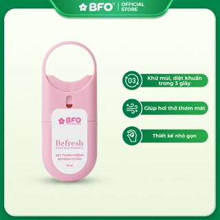 Xịt Thơm Miệng Khử Mùi, Diệt Khuẩn, Nhỏ Gọn Hương Trái Cây Tự Nhiên BFO Befresh 10ml