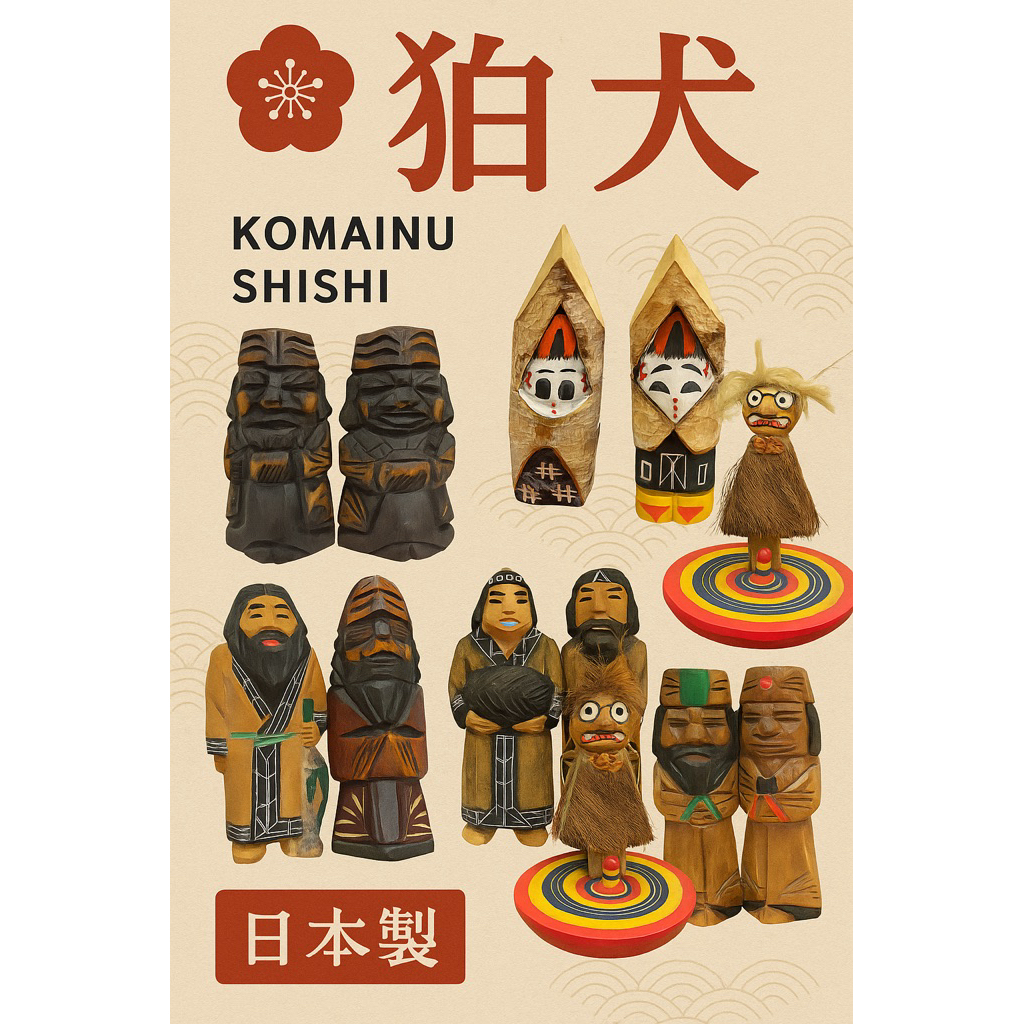 Tượng phong thuỷ thần giữ của,hộ pháp.. nhật bản Oni / Komainu/ Shishi Tiki Hawaii