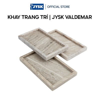Khay trang trí | JYSK VALDEMAR | đá cẩm thạch | màu đá cẩm thạch | nhiều kích thước