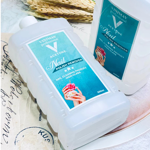 Nước rửa móng Axetol Vinimay, Queen 500ml - Nước lau gel aceton axetone 500ml