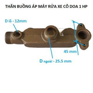 Phụ tùng đầu bơm máy rửa xe cô doa 1HP