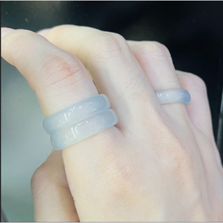 Nhẫn Mã Não Xanh Lam Bảng 5mm Tinh Tế - Ngọc Trai Trường Thịnh