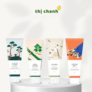  Sữa Rửa Mặt Ngải Cứu Cây Thông Round Lab Mugwort  Pine Calming Cica  Soybean  Panthenol Cleanser 