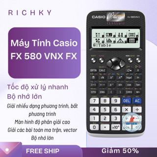 Máy Tính Casio Cầm  Tay Fx580 VNX Chuyển Đổi Tiếng Việt, Máy tính casio fx580vnx giá rẻ made in thái lan
