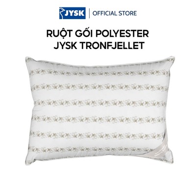 Ruột gối polyester | JYSK TRONFJELLET | trắng/xám | R50xD70xC20cm | 1400g