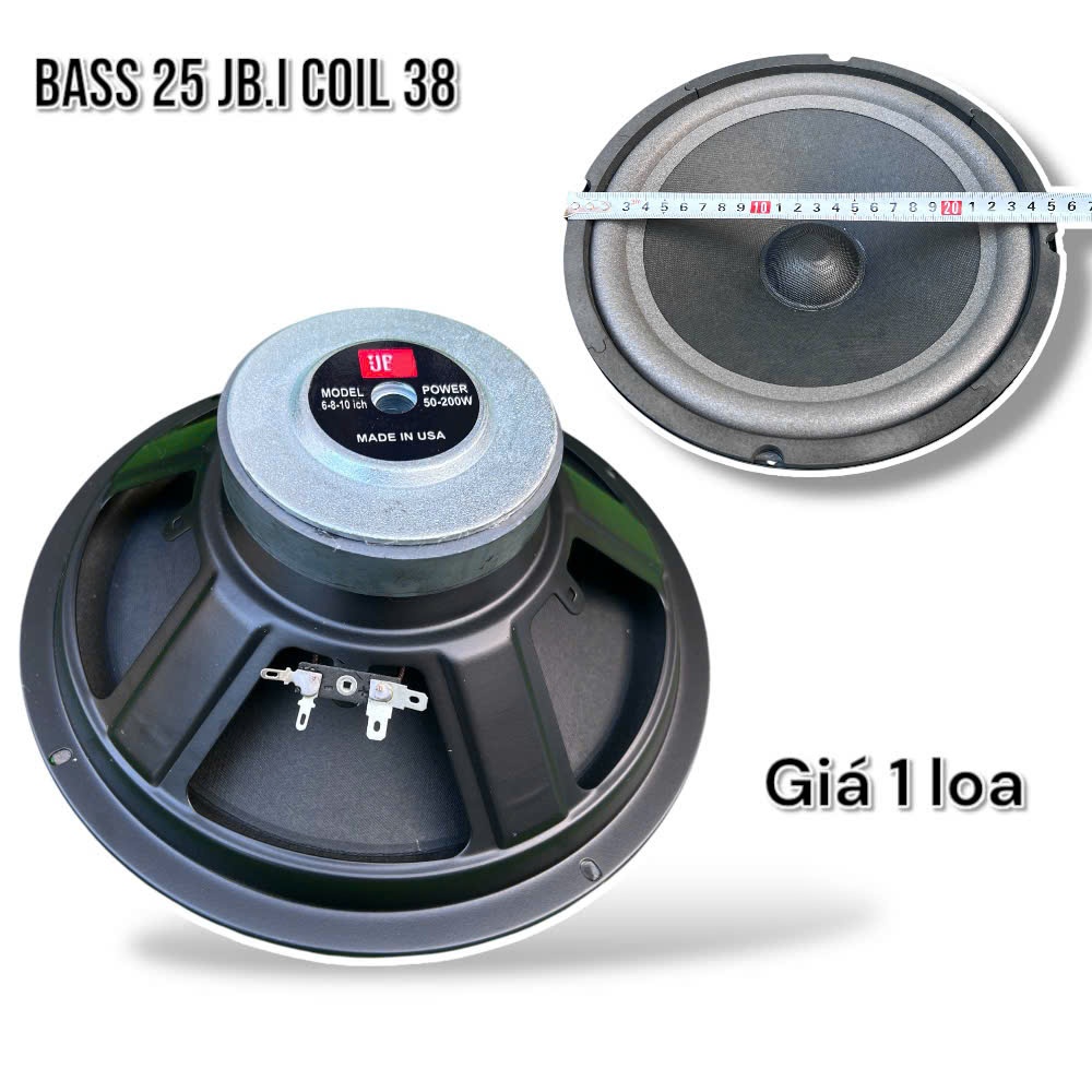 loa bass 25 jB từ đơn gân mút coil 38 - chuyên lắp loa kéo - 1 củ