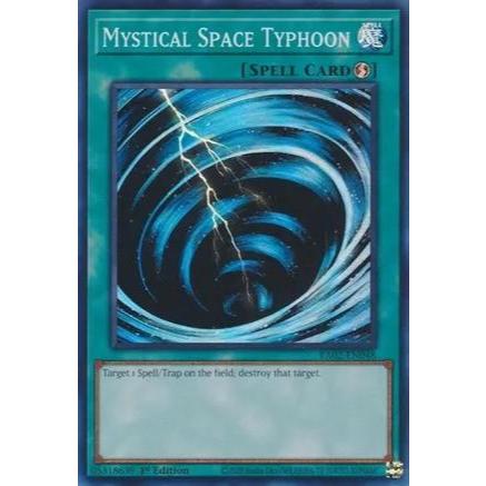 [ Bài Yugioh Chính Hãng ] Mystical Space Typhoon - RA02-EN048 -Super Rare 1st Edition