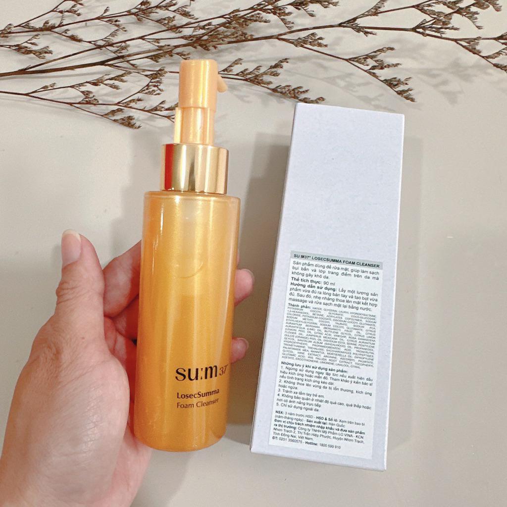[ Hàng Cty Có Tem ] SỮA RỬA MẶT SUM VÀNG LOSEC SUMMA FOAM CLEANSER 90ML HÀNG CTY CÓ TEM | BigBuy360 - bigbuy360.vn