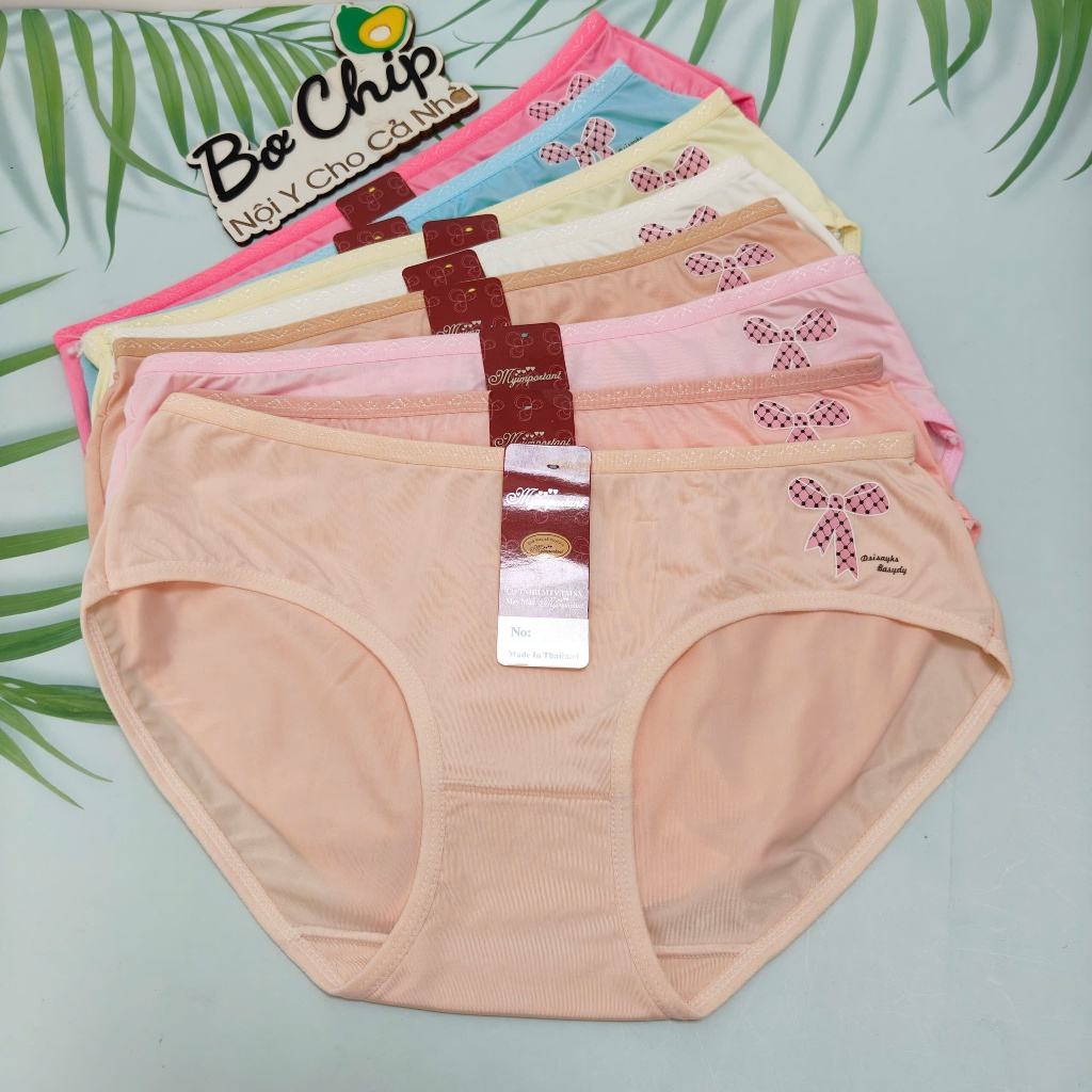 [Combo 5 -10] Quần Lót Nữ Thun Lạnh Size 62-72 Ký Chất Vải Mát, Co Giãn Tốt 8831 - Đồ Lót Bơ Chip