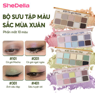 [24H iao hàng nhanh từ Hà Nội] SHEDELLA ản phẩm mới Giá thấp 10 màu Bảng Fantasy Nhiều Màu Sắc Bảng Phấn Mắt Mười Màu