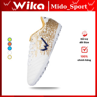 Giày bóng đá Wika Ultra 5 mẫu mới da nhăn,Chất Liệu Da Pu Cao Cấp Phủ Elvaloy, đã khâu full đế