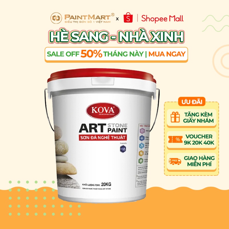 Sơn giả đá Kova thùng 5Kg