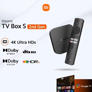  Xiaomi TV Box S 2nd Gen - 4K Ultra HD Streaming - Google TV - Android TV - Phiên bản quốc tế 