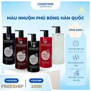 Màu nhuộm tóc phủ bóng Color Care 800ml hàn quốc không cần oxy trợ nhuộm màu lên bóng & bền