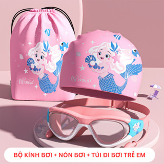 Combo Kính bơi + Nón Bơi + Túi Đi bơi cho bé chống nước chống mờ sương hot mùa hè YOUYOU Yuripromax
