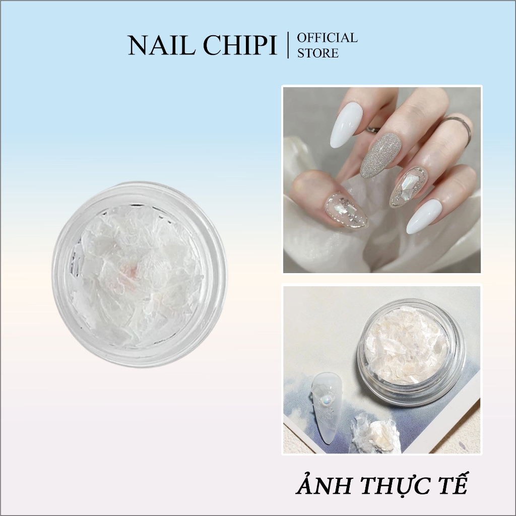Xà cừ ẩn móng siêu mỏng trắng sáng