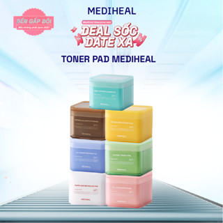 Hộp 100 Miếng Toner Pad Mediheal Làm Dịu,Cân bằng/Săn chắc/ Cấp Ẩm/ Sáng Da/Tẩy Tế Bào Chết