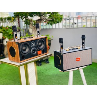  Loa K1 ProMax Karaoke Di Động – Bass Đôi 15cm Công Suất 200W 6 Đường Tiếng Tặng Micro Bảo Hành 12 Tháng. 