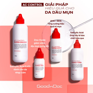 GoodnDoc AC Control Blemish Emulsion – Cung Cấp Dưỡng Chất Cho Da, Dưỡng Da Mềm Mịn, Giảm Thâm Mụn
