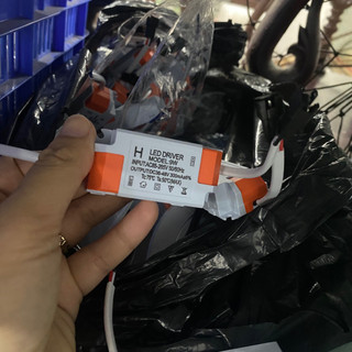 COMBO 10C Nguồn đèn led 3 màu 7w, VÀ đơn màu(chấn lưu)