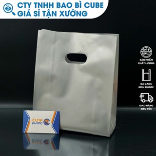 Túi Nilong Hột Xoài " Xám Mạnh Mẽ " PE Zin [1KG] - CTY BAO BÌ CUBE