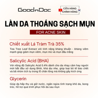 GoodnDoc AC Control Blemish Emulsion – Cung Cấp Dưỡng Chất Cho Da, Dưỡng Da Mềm Mịn, Giảm Thâm Mụn
