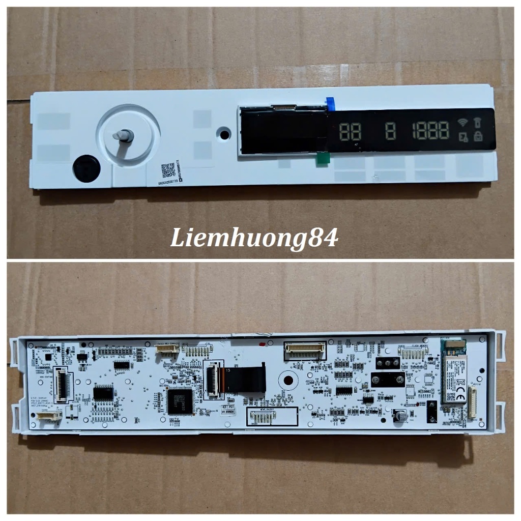 Bo Mạch Hiển Thị Kèm Phím Than Máy Giặt Samsung