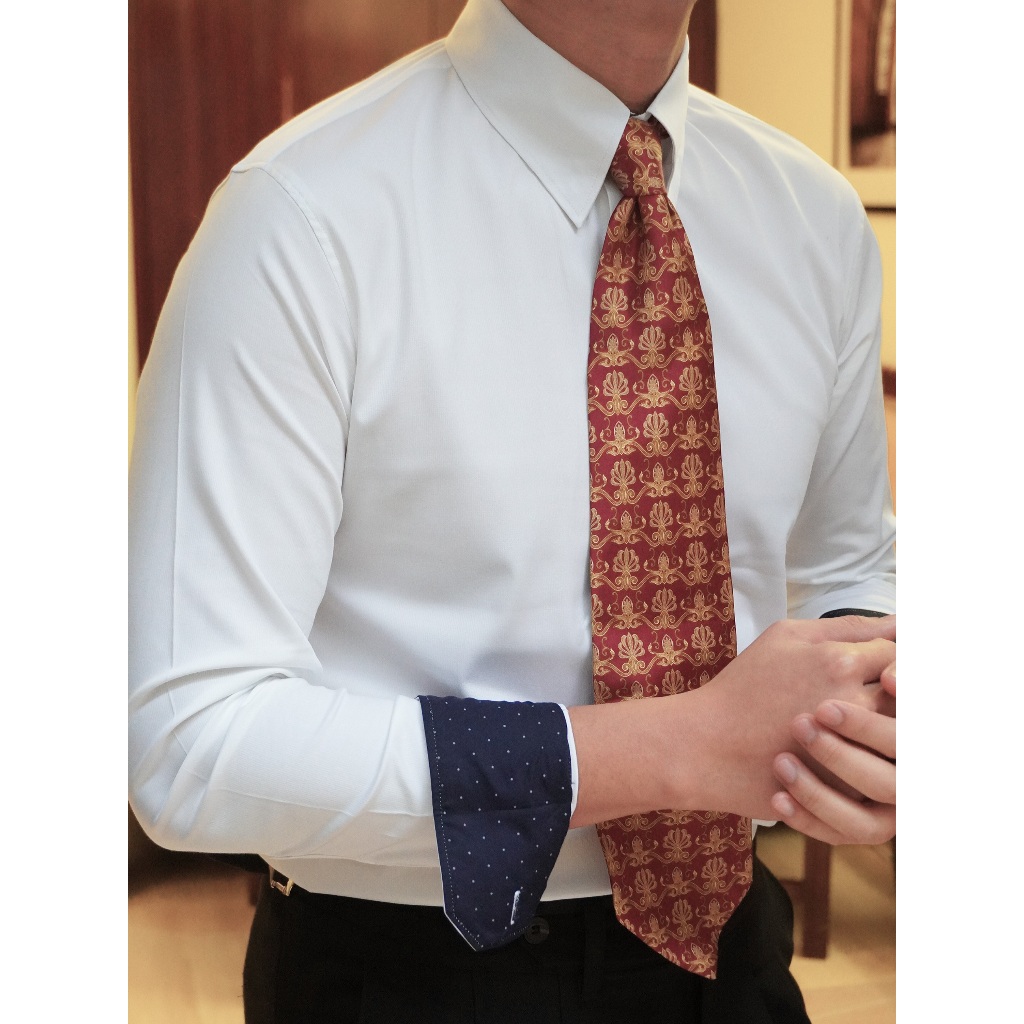 Áo sơ mi nam cao cấp MARUSO CLASSIC, áo sơ mi trắng Deluxe cổ điển, thanh lịch, vải cotton cao cấp