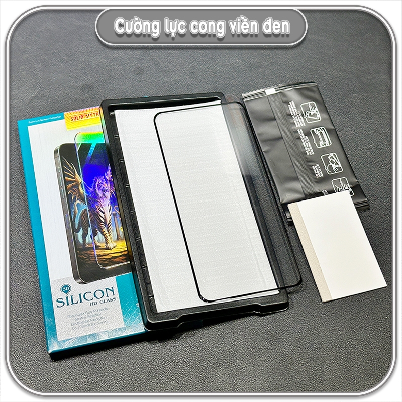 Cường lực cong cho Honor X9C, full keo có viền đen