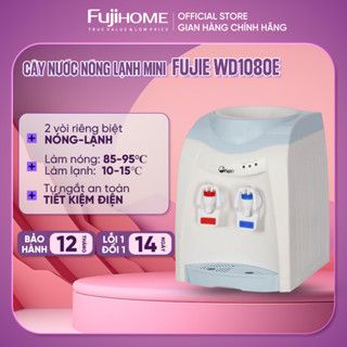Cây nước nóng lạnh mini để bàn FujiE chính hãng, máy nước uống nóng lạnh bình lọc úp tự ngắt tiết kiệm điện