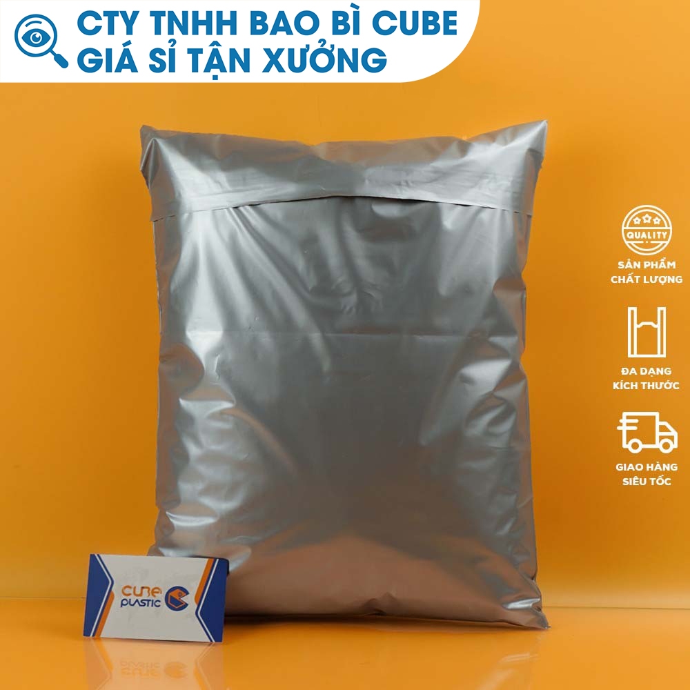 Túi Gói Hàng Niêm Phong NHŨ BẠC 2 Lớp [1KG] - CTY BAO BÌ CUBE