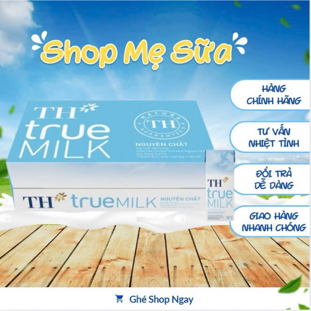 Sữa tươi nguyên chất TH 180ml
