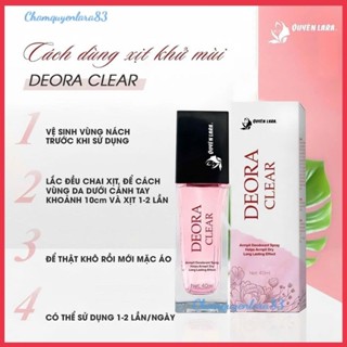 [Chính hãng] xịt khử mùi hôi nách DEORA CLEAR _Quyên lara