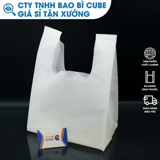 Túi  Nilong Xốp Quai Siêu Thị - Trắng Sữa Chuyên Nghiệp - CTY BAO BÌ CUBE