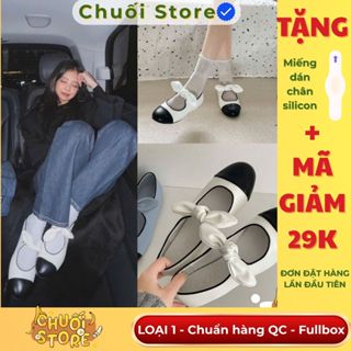   BẢN XỊN CHUẨN QC  Giày bệt nơ nữ búp bê LOẠI 1 đế thấp dáng bale mix đồ cho nữ kiểu pháp nhẹ êm chân đi học đi chơi 
