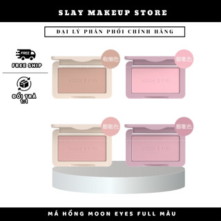 [FULL MÀU]MOON EYES Phấn Má Hồng Mooneyes Blush  Tone Màu Tự Nhiên Dễ Tán 6.5gr SLAYMAEKUPSTORE