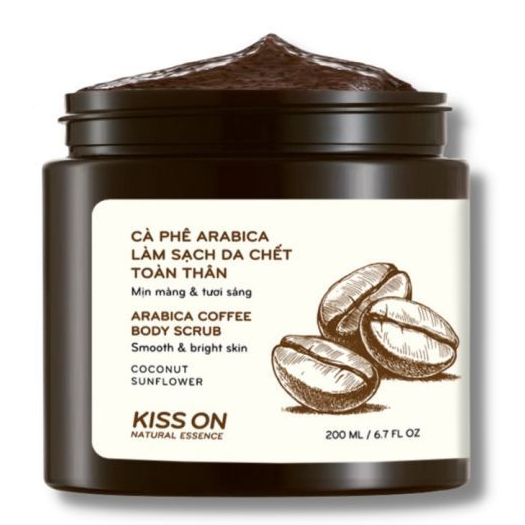 (Mẫu thử chiết 100ml)Tẩy tế bào chết body cà phê KISS ON