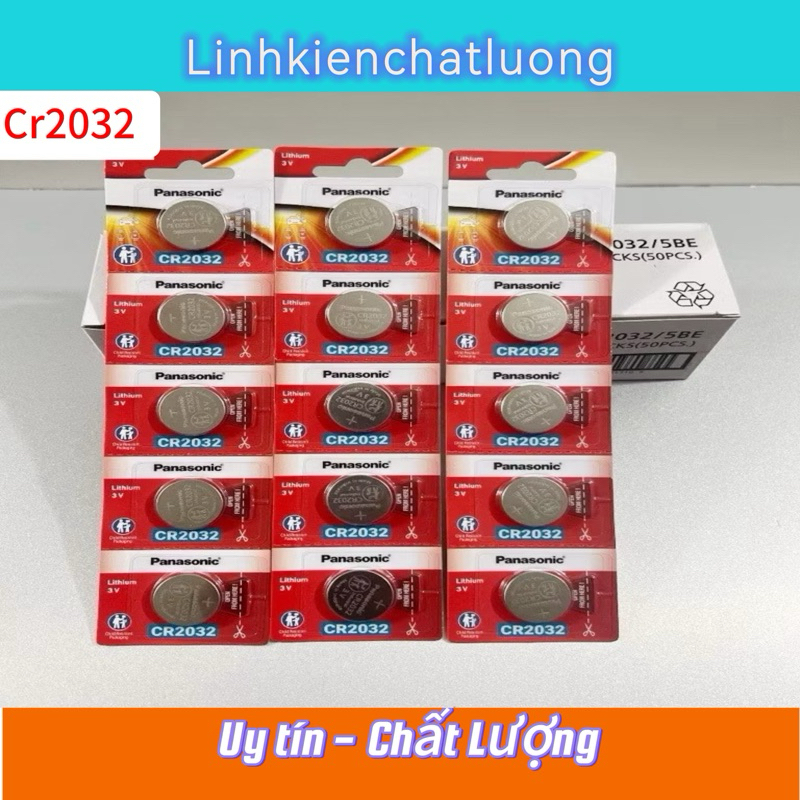 Pin cr2032 Panasonic 3V hoặc 5 viên panasonic