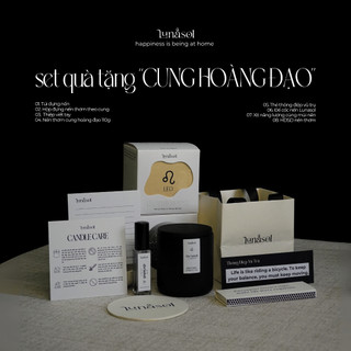   Set quà tặng nến thơm  NẾN THƠM LUNASOL - NẾN THƠM CUNG HOÀNG ĐẠO - Tặng kèm thông điệp vũ trụ 