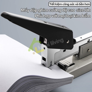  Bàn dập ghim KWAI cho sách vở ghi giấy máy bấm ghim đóng sách vở tới 100 tờ thương hiệu  VPP H&T  